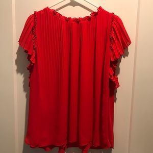 Ann Taylor ruffle sleeve top